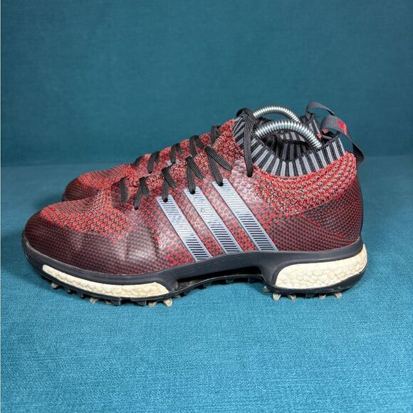 Size 8 - Men’s Adidas Tour 360 Knit Boost red golf shoes - Picture 1 of 9